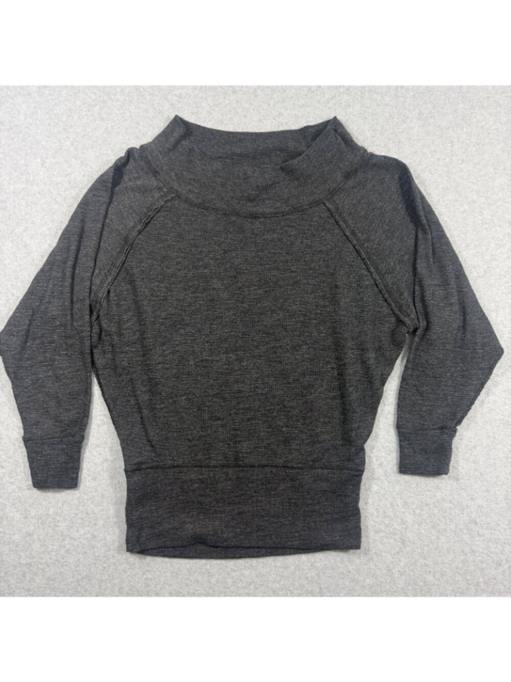 We The Free Mock Neck Pullover Sweatshirt Gray Long Sleeve Women’s XS
